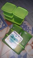 Set Toples kue Lebaran 4 in 1 / Set Toples cemilan Makanan Cemilan Idul Fitri-Hijau