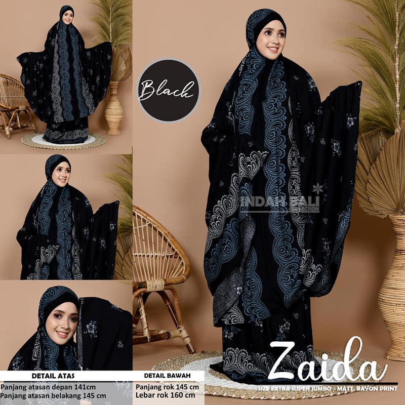 Mukena Zaida Extra Jumbo                                           Rekomendasi Inspirasi Model Mukena Lebaran Adem Dingin Jumbo 2in1 2 in 1 Polos Premium Terbaru 2022 Aesthetic TiktokShop
