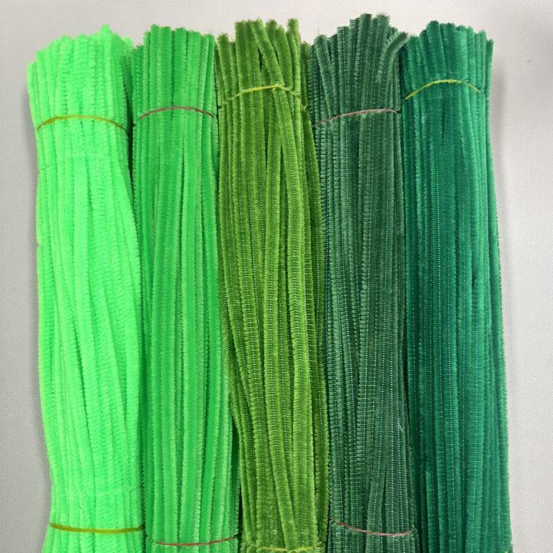200PCS Dawai Bulu Colorful Chenille Stems Creative Children DIY Twist Stick Material Jong Bulu Warna Pipe Cleaner Art Kids Dawai Jong Hadmade Flower Materials Flower Kit
