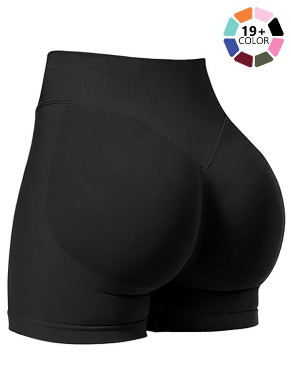 Women's High Waist Sports Shorts, Breathable Comfortable High Stretch Skinny Shorts, Gym Shorts, Ladies Sportswear for Indoor Outdoor Wear, Active Athletic Shorts