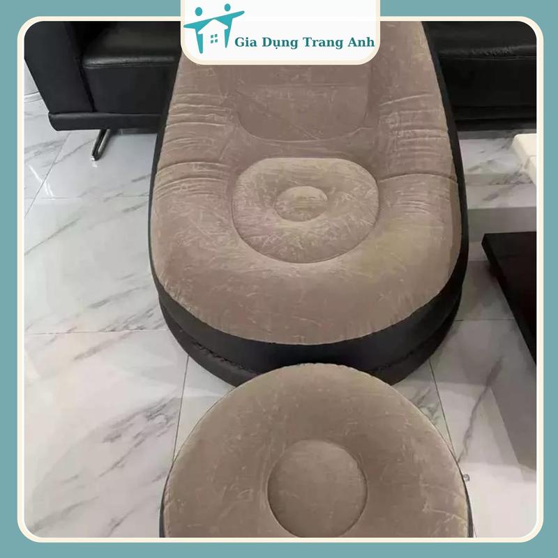 [Có Bảo Hành] Ghế Hơi Tựa Lưng Bọc Nhung BETEX - Mềm Mịn Êm Ái, Có Đệm Hơi Lót Chân Cao Cấp - Có 2 Phân Loại Kèm Bơm Điện Và Không Kèm Bơm Điện ( Khách Chú Ý Trước Khi Đặt )