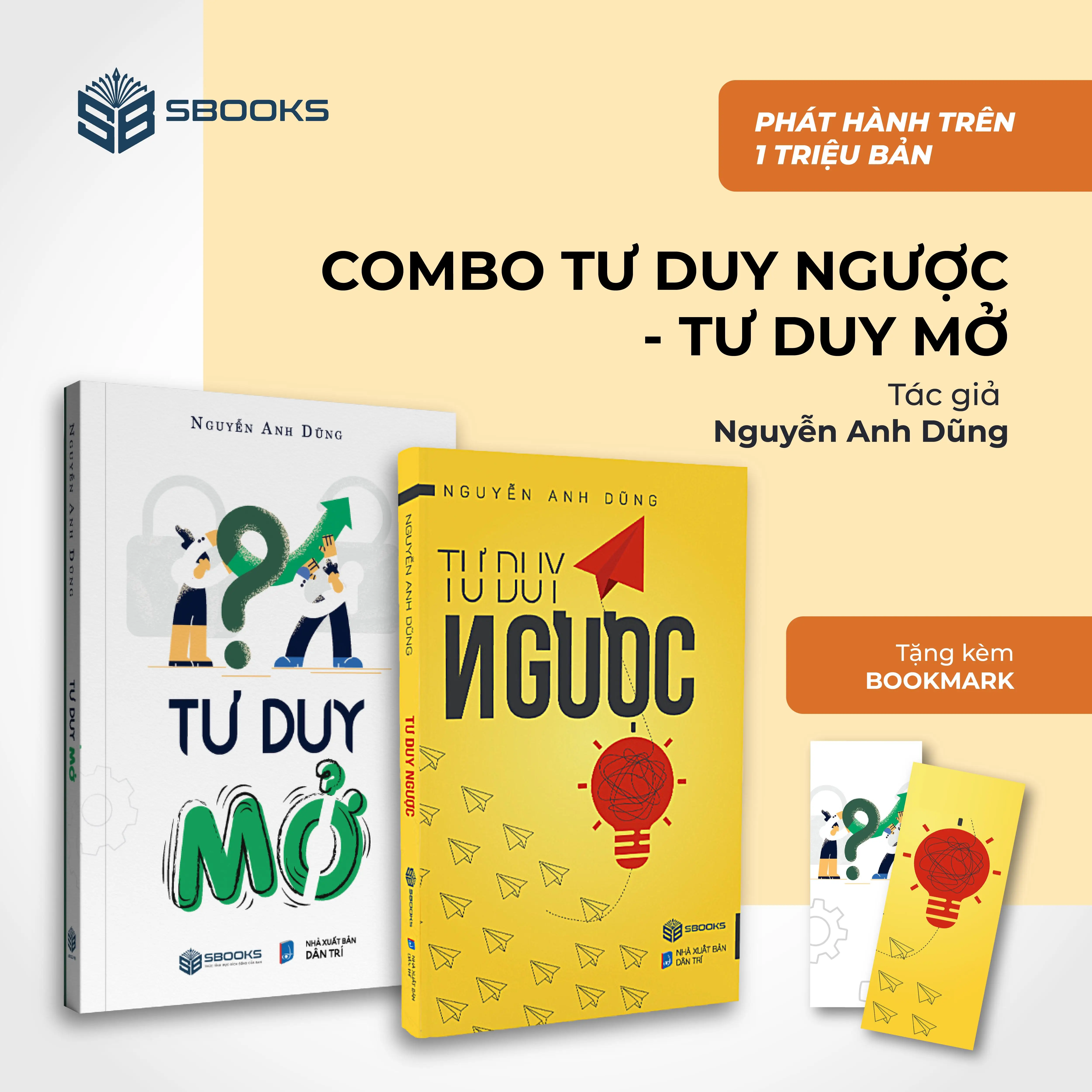 Sách Combo 2 Cuốn : Tư Duy Ngược + Tư Duy Mở - Nguyễn Anh Dũng - Sbooks