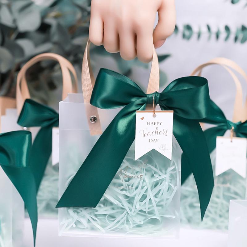Multifunctional PVC Gift Bag Transparent Tote Bag Wedding Party Thanksgiving Day Valentine's Day Flower Gift Package Bag Shpping Makeup Bag #444920
