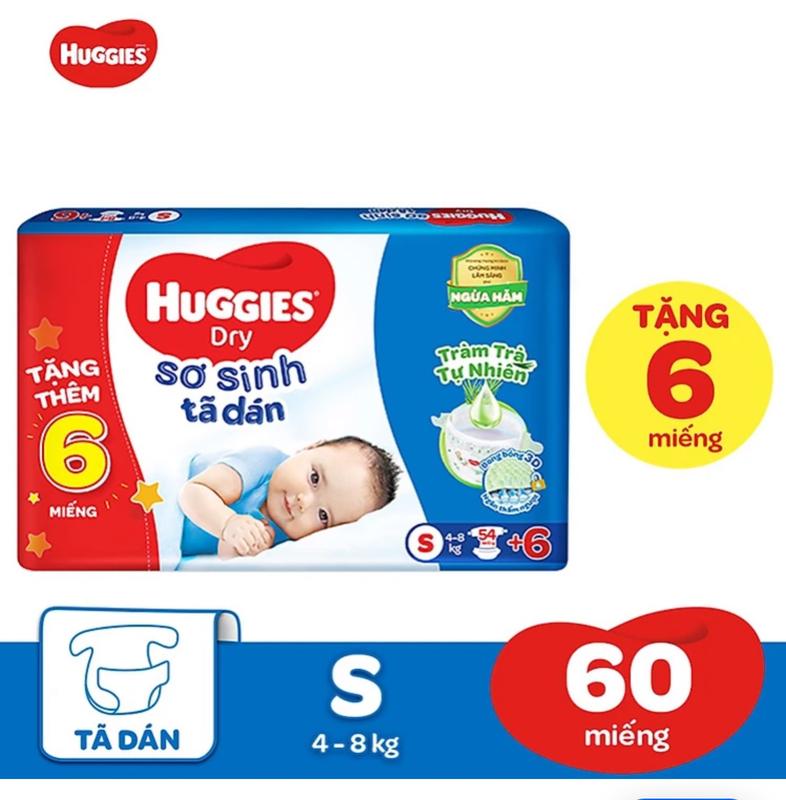 Tã dán Huggies Dry tràm trà S54+6