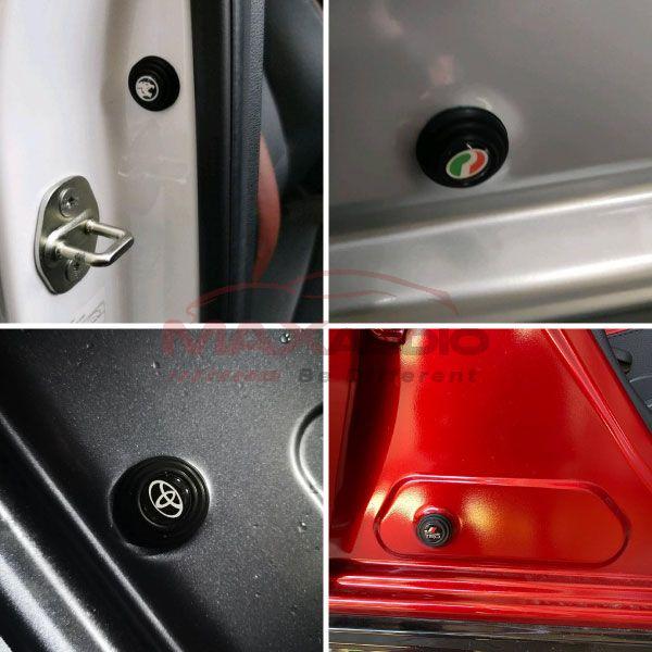 Car Door Anti Shock Buffer Absorber Sticker Silicone Rubber Silent Sound Proof Anti Collision Pad Cushion Gaskets Pelekat Penampan Getah Silikon Penyerap Hentakan Pintu Kereta
