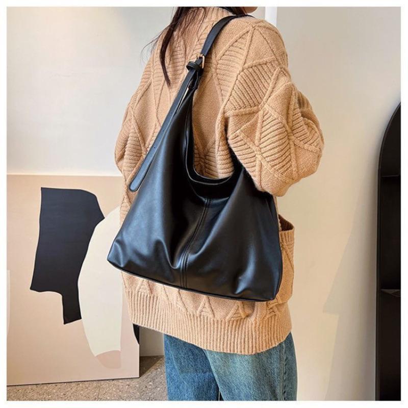 Retro Shoulder Bag Popular Korean Version Underarm Bag Tote Bag Murah bag wanita Women PU Leather Handbag