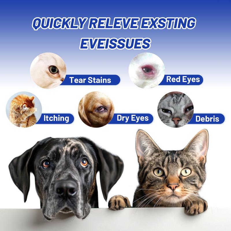 Wellix Pet Eye Drops – Blueberry Soothing Formula for Allergy & Irritation, 60ml