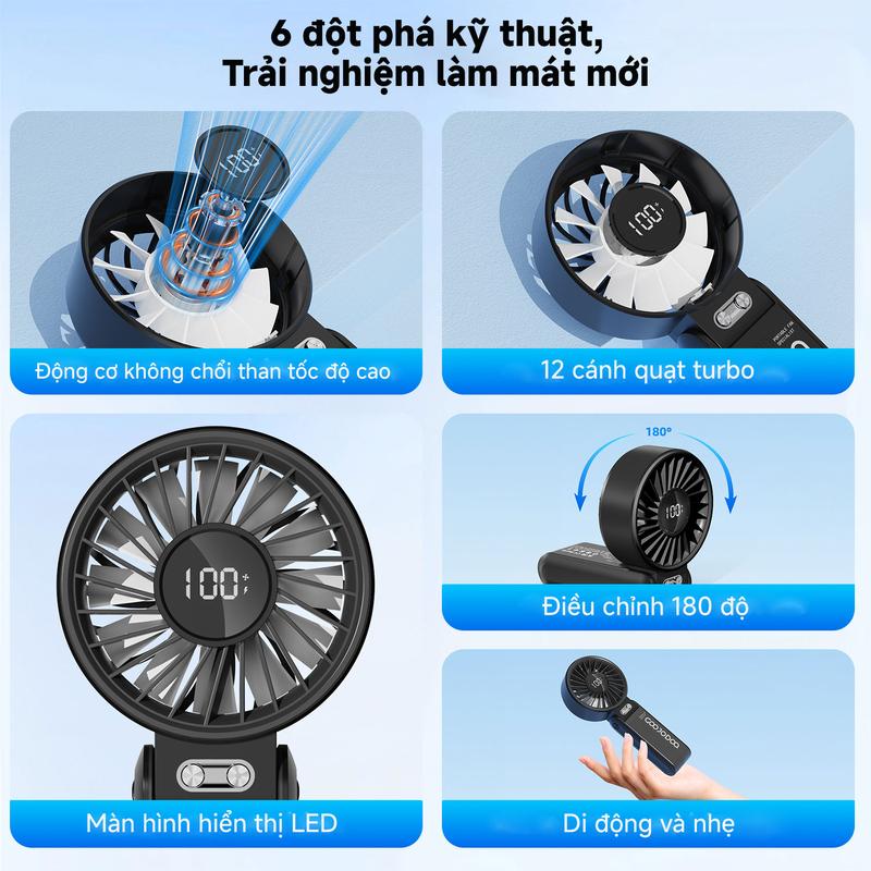 【GOOJODOQ* KOL/KOC】QUẠT CẦM TAY LÀM MÁT SIÊU TỐC TIỆN LỢI Phụ Kiện Mobile Usb PHÙ HỢP   LÀM QUÀ TẾT, QUÀ CHO NGƯỜI YÊU