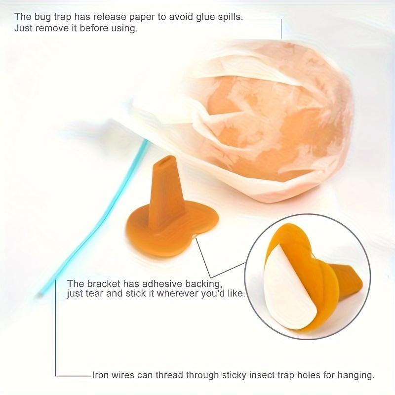 Fruit Fly Balls, Fly Trap Sticky Ball, Insect Ball Traps, Waterproof & Heat-resistant Household Orchard Garden Sticky Ball Fly Catcher for Indoor Outdoor, Garden Tools, Garden Accessories