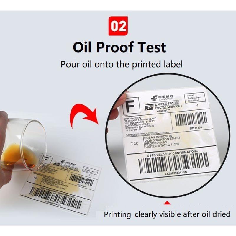 Thermal Printer Courier Shipping Label Sticker / QR Barcode Label Sticker / Bracket Stand Holder