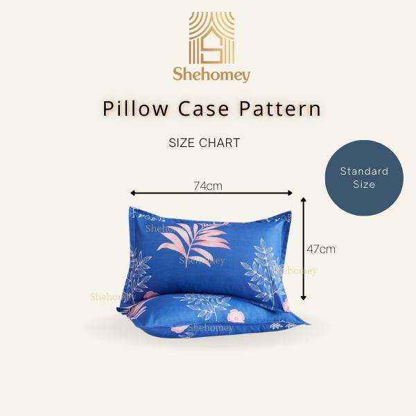SHEHOMEY Sarung Bantal Corak Pillow Case Bedding Soft Textiles