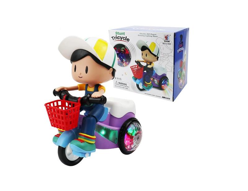 Stunt Spin Dance Tricycle Electric Toy with Sound Music Light Toy