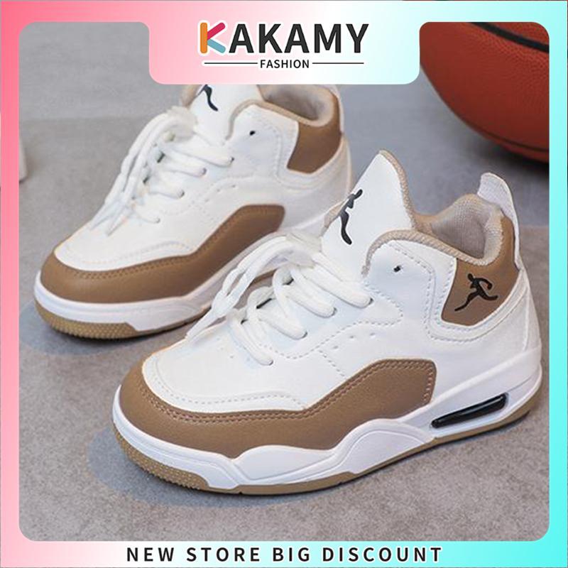 KAKAMY Shoes for kids boys Kids shoes high top basketball shoes for kids rubber shoes for kids boys Casual non-slip soft-soled children shoes Local shipping##02