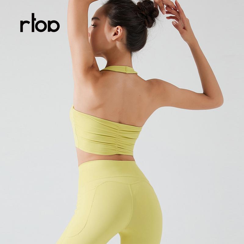 RTOP strapless sports vest for women, fashionable and sexy, beautiful back and neck hanging, fitness bra, yoga bra
