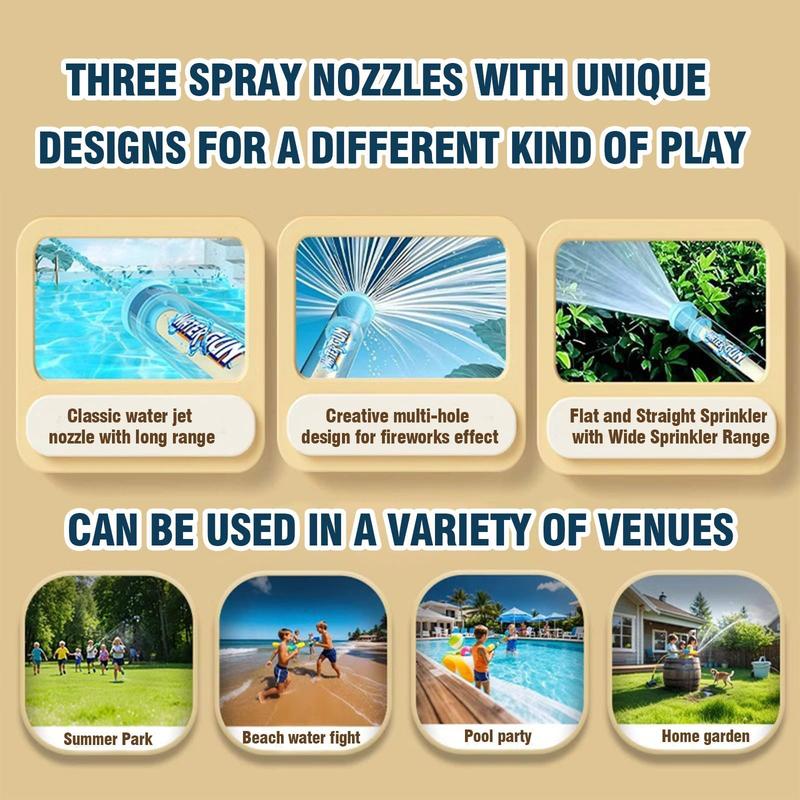 Firework Effect Water Gun Toy, 1pc Long Range & Large Capacity Water Spray Water Cannon Toy for Home Entertainment Or Swimming Pool Party, Summer Gifts, Outdoor Water Cannon