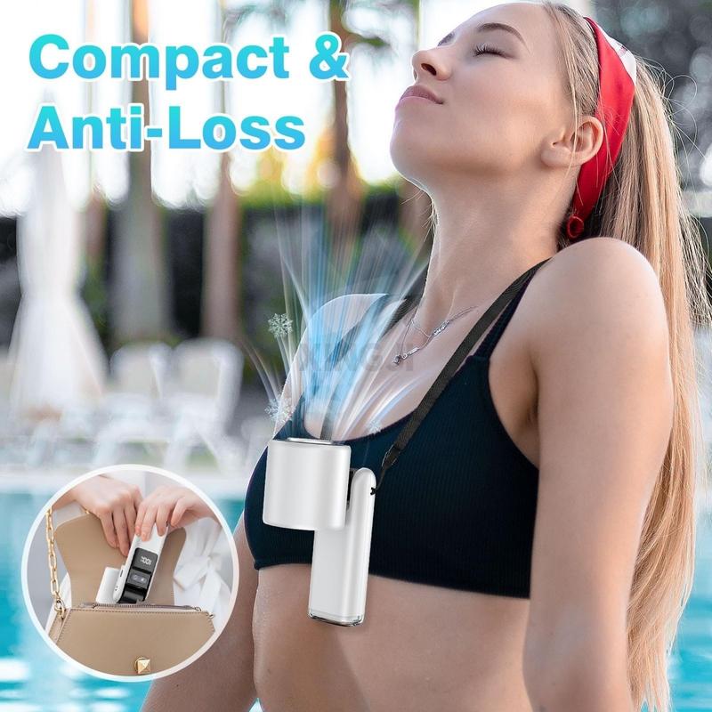 Multifunction Portable Handheld Turbo Fan, 5 Gear Wind Hand Fan with Air Turbo Tech Cooling Fan for Outdoor Activities, Travel, Working, Portable Mini Fan, Quiet Cooling Fan, Cordless Fan, Energy Saving Fan, Silent Operation Fan