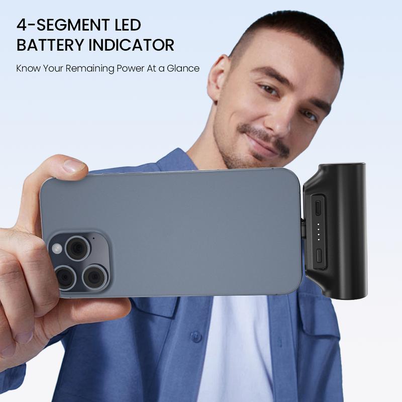 Orashare PNC03 3000mAh Capsule Mini Fast Charging Powerbank With TYPE-C/iPh Port Portable Power Bank