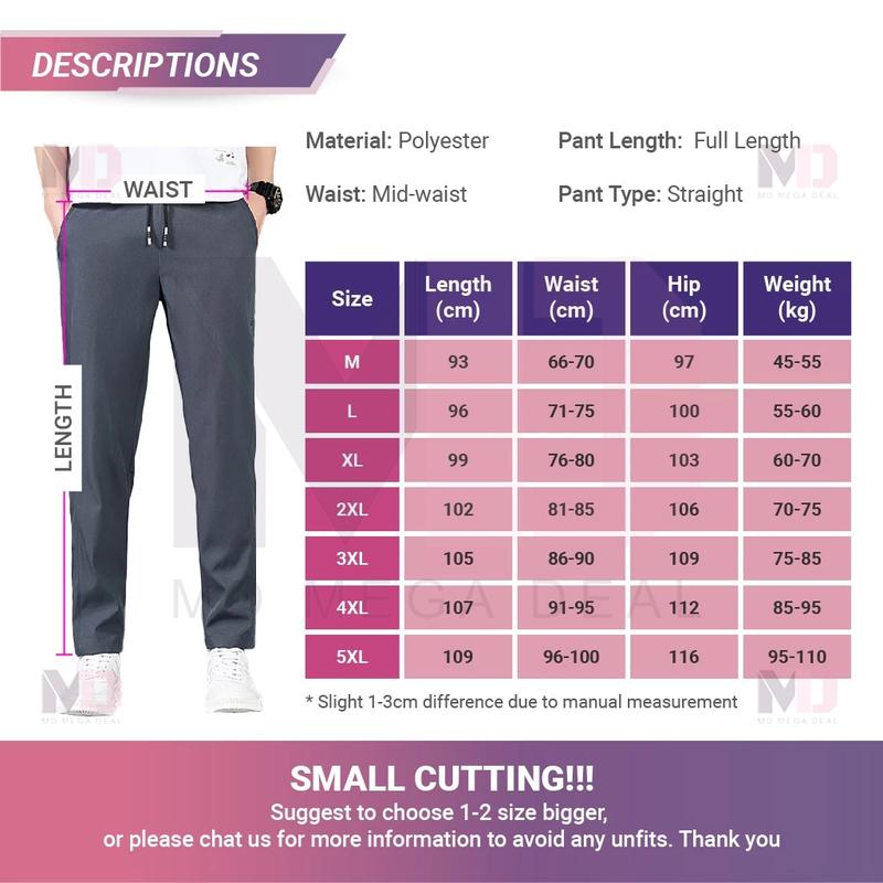 Men Casual Pants Man Long Pants Sports Wear Seluar Lelaki Jogger Pants Seluar Sukan Casual